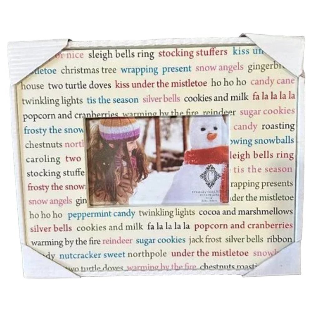NWT Christmas / Winter Themed Photo Frame Decor 4x6 opening